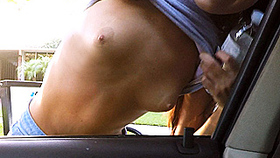 Bus Stop Babe Gets Laid and Paid